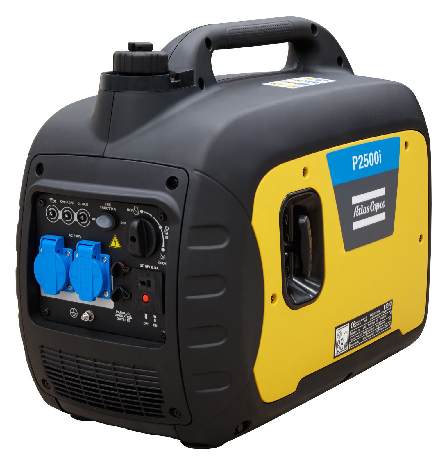 Product Image for Atlas Copco P2500i Inverter Bensin 2,3 kVA